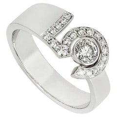 Chanel Weißgold Diamant Eternal No.5 Ring Größe 55 J12002