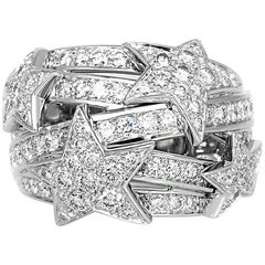 Chanel Comète Diamond Star Dome Ring