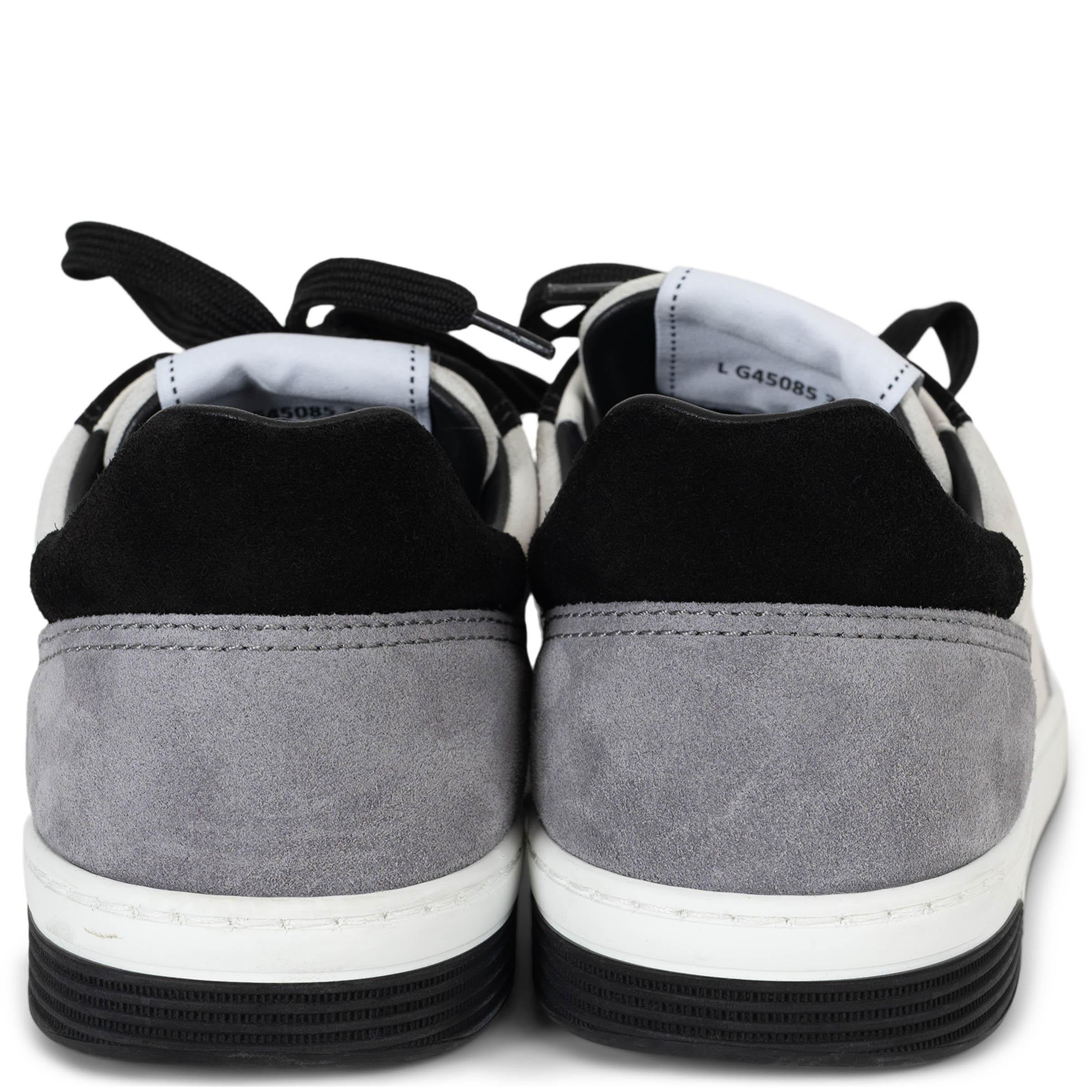 Women's CHANEL white grey black suede 24S LOW TOP Sneakers Shoes 38 For Sale