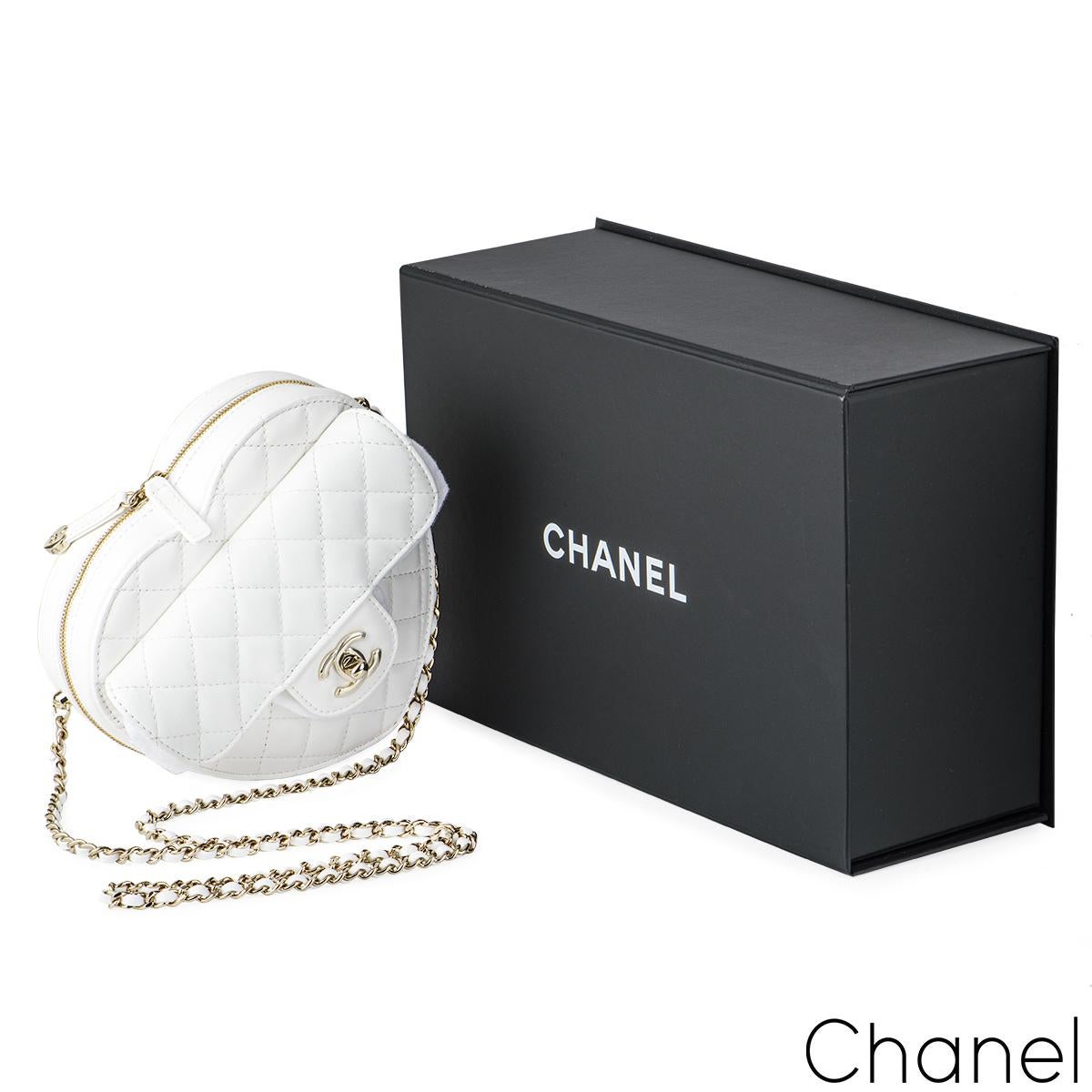 New Chanel White Heart Bag 3
