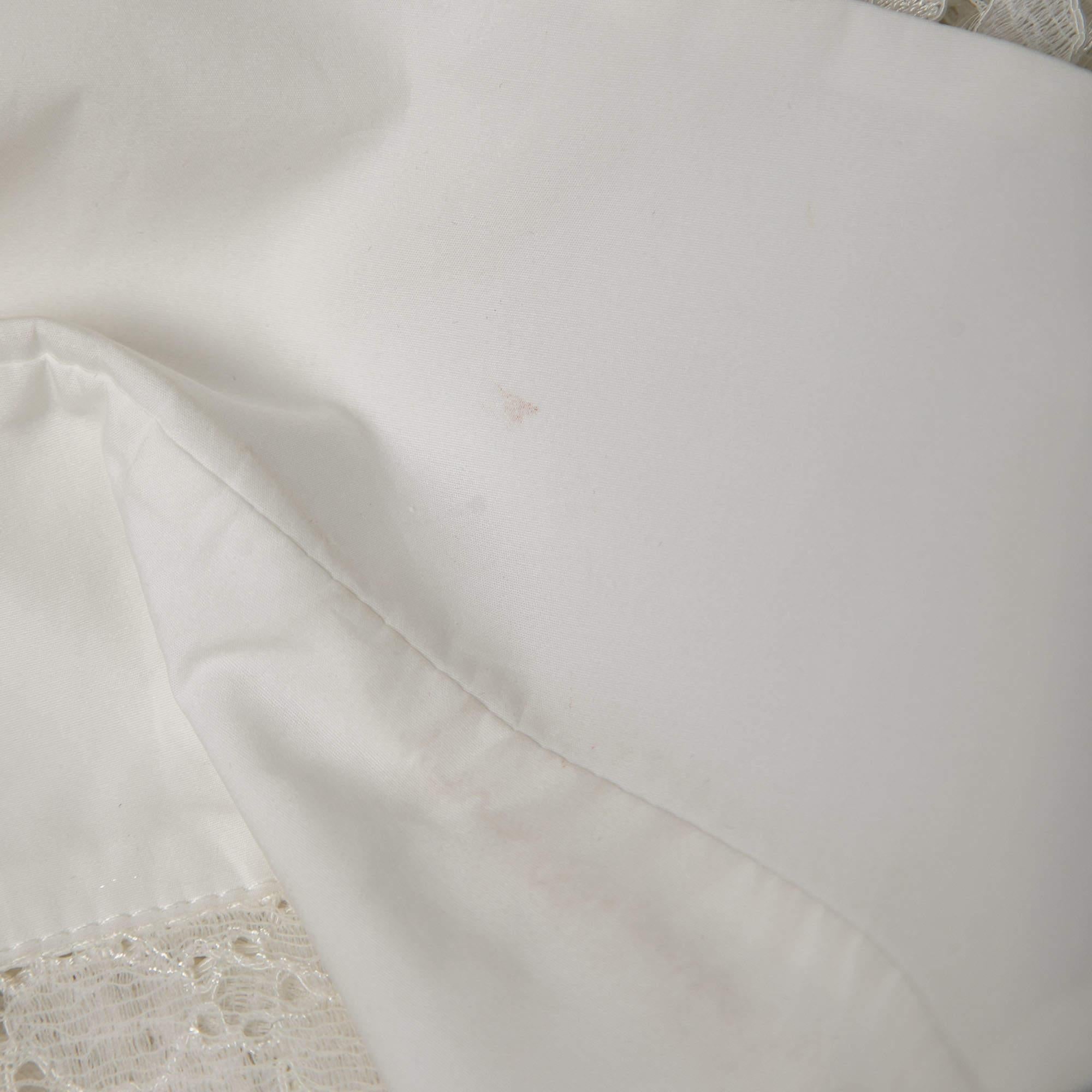 frilly white shirt