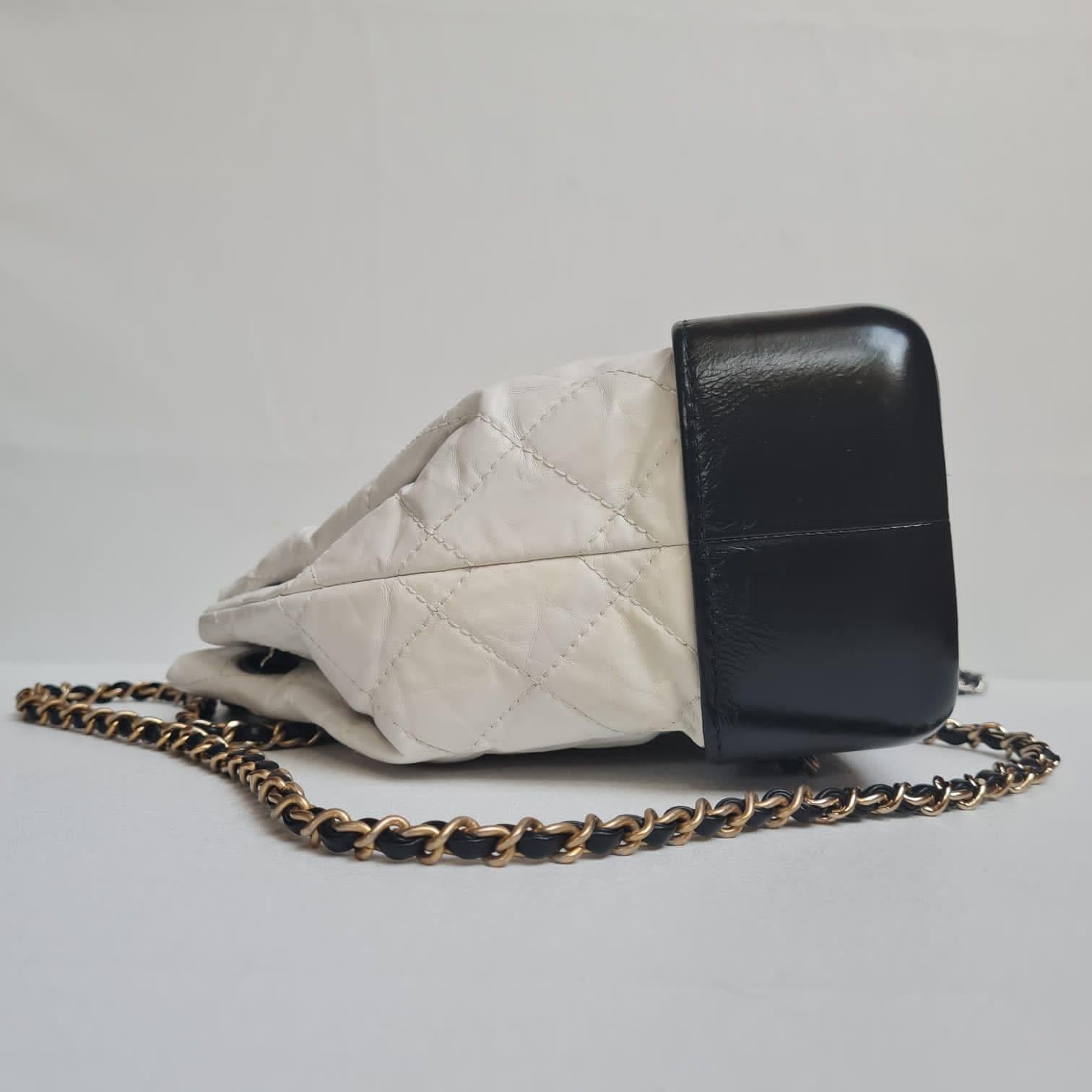 Chanel White Lambskin Quilted Gabrielle Backpack 8