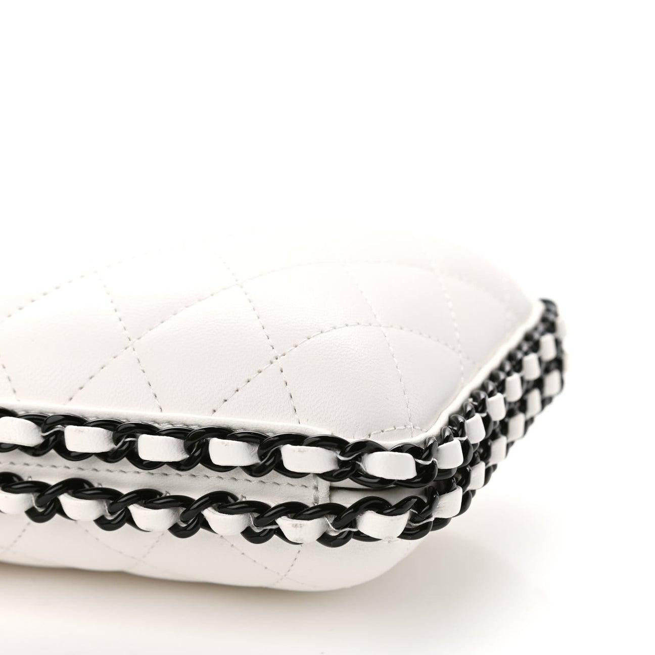 black and white clutch
