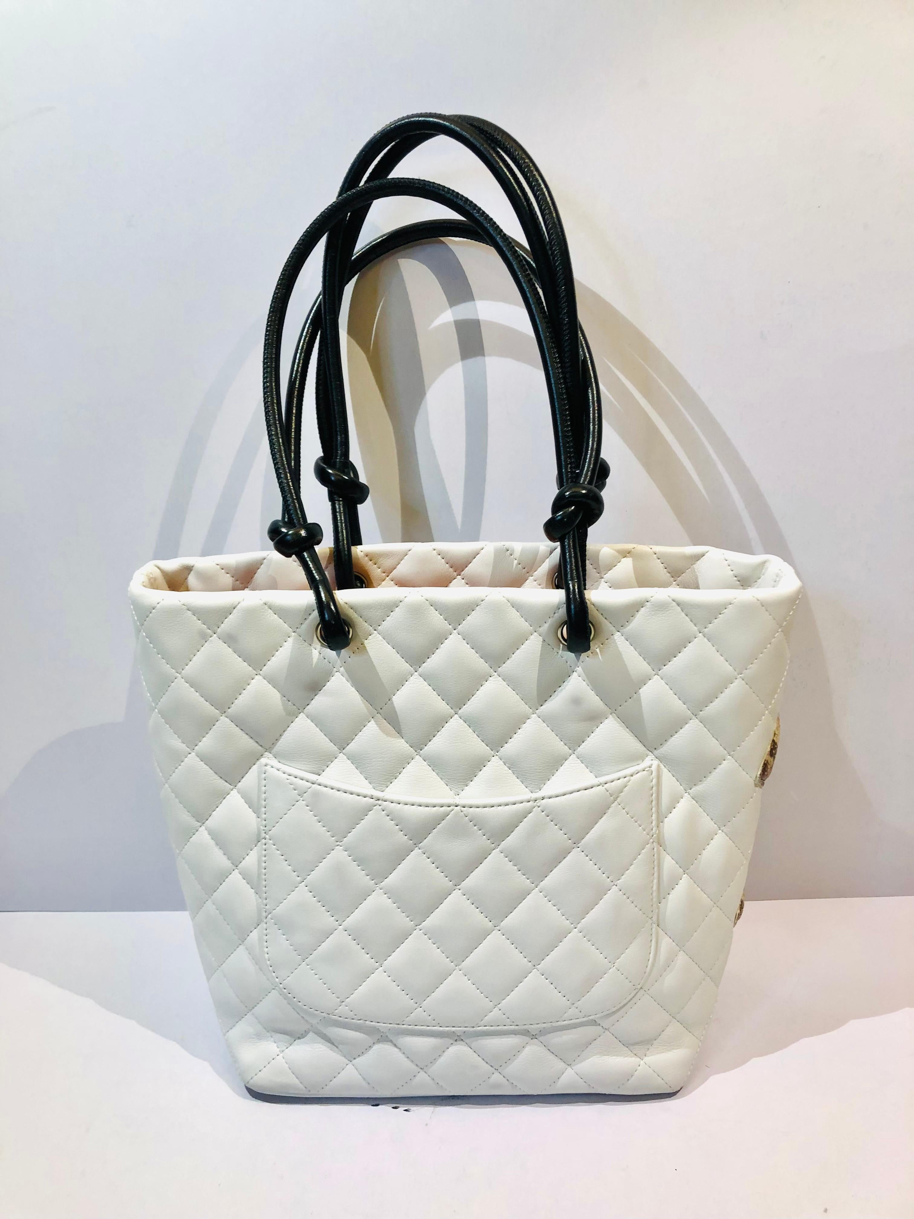 chanel quilted bag tote