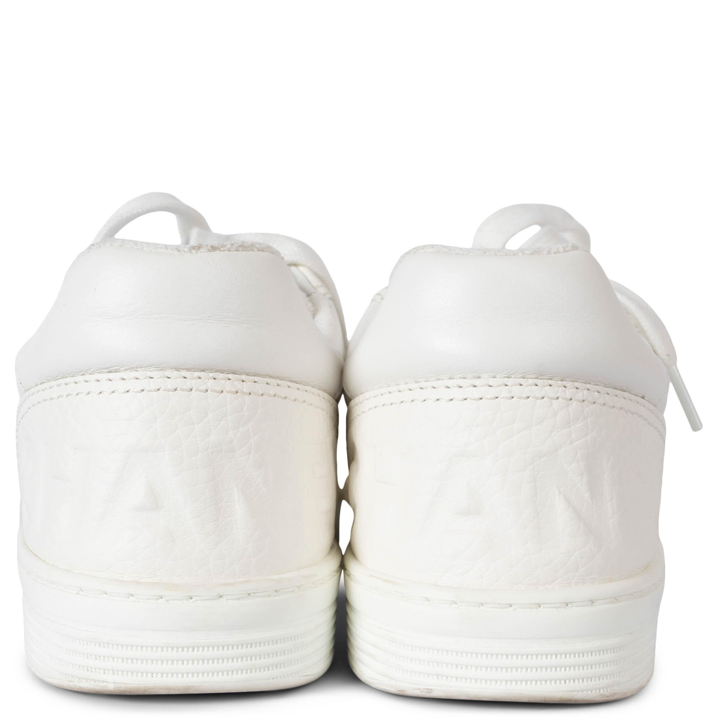 Women's CHANEL white leather 2022 22P LOW-TOP Sneakers Shoes 38.5 fit 38