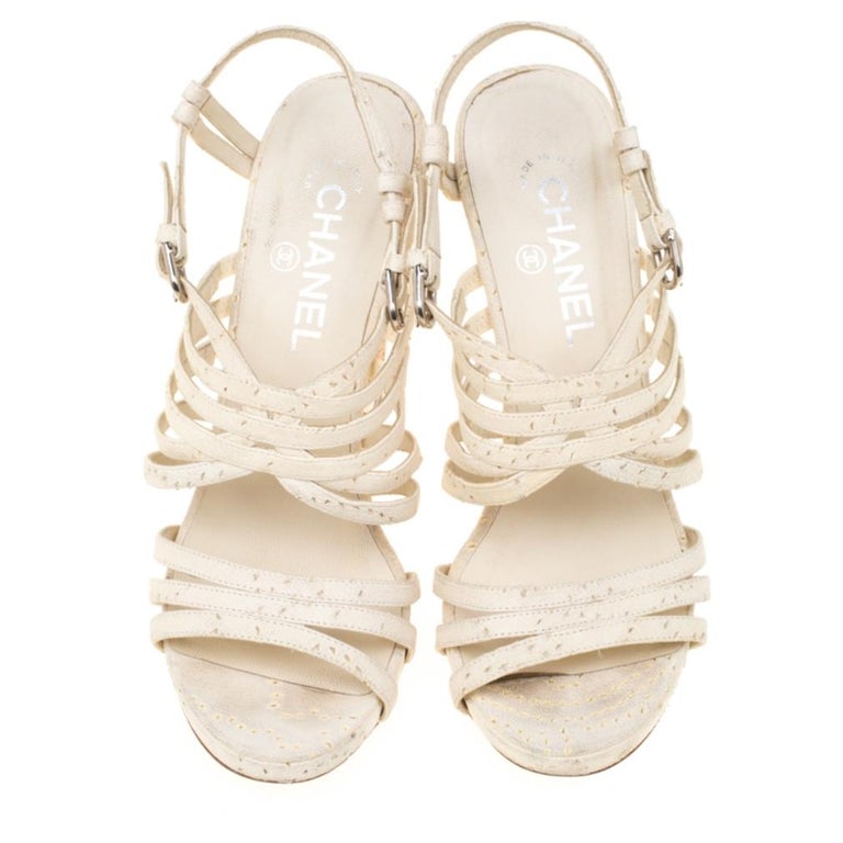 chanel white sandals coco beach 2020
