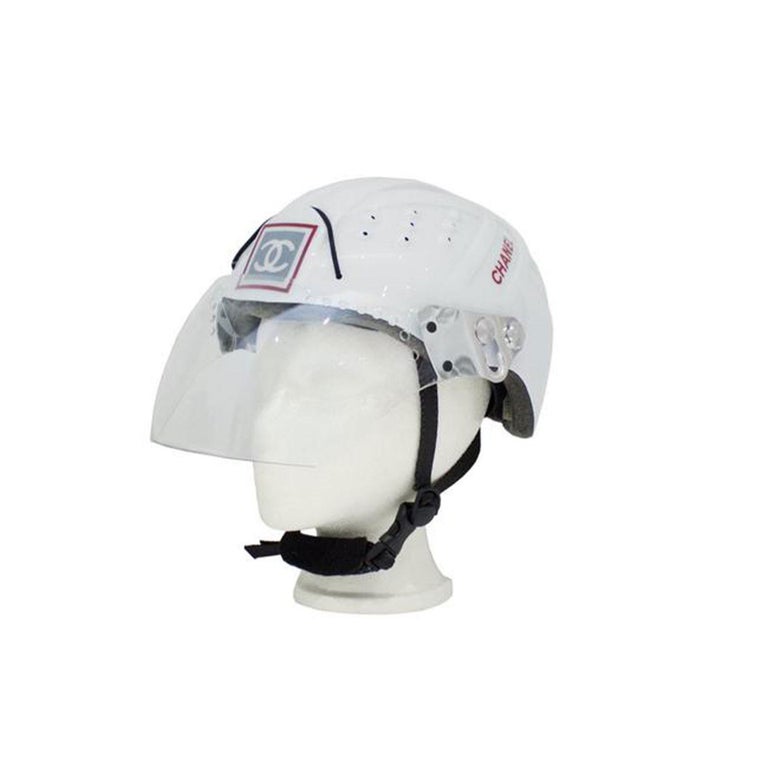 Chanel 2001 White Logo Vintage Mountaineer Helmet Limited  display picture 1