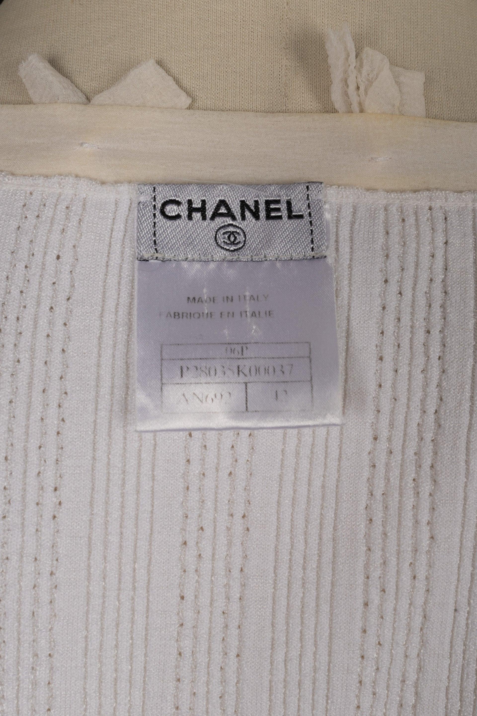 Chanel White Mesh Cardigan Spring, 2006 2