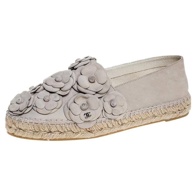 chanel camellia espadrilles