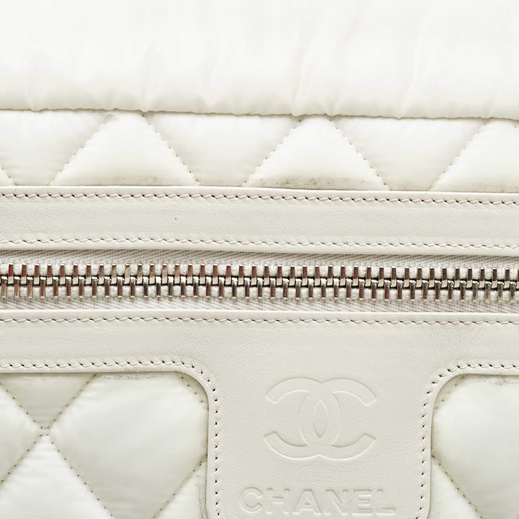 Chanel White Nylon Coco Cocoon Messenger Bag 11