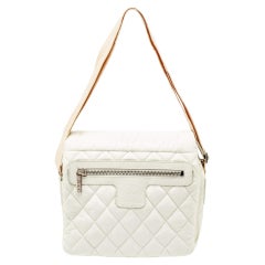 Chanel White Nylon Coco Cocoon Messenger Bag