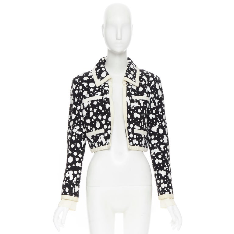 chanel black and white jacket