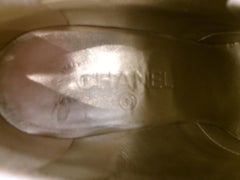 ChaNel WHITE Patent Leather Pumps/OXFORD STYLE SIZE 39
