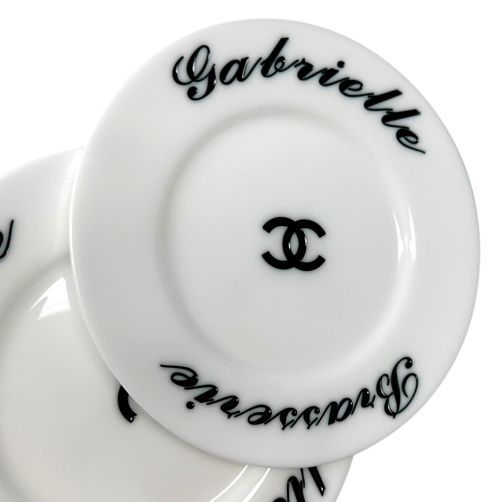 CHANEL White Plexiglass & Calfskin Brasserie Gabrielle Double Plates Clutch 5