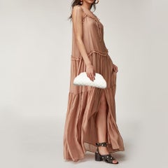 Chanel White Quilted Caviar Leather Timeless Clutch