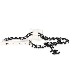 Chanel White Quilted Caviar My Everything Airpods Pro Holder Belt Bag