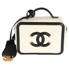 Chanel Filigree Vanity Case Bag at 1stDibs