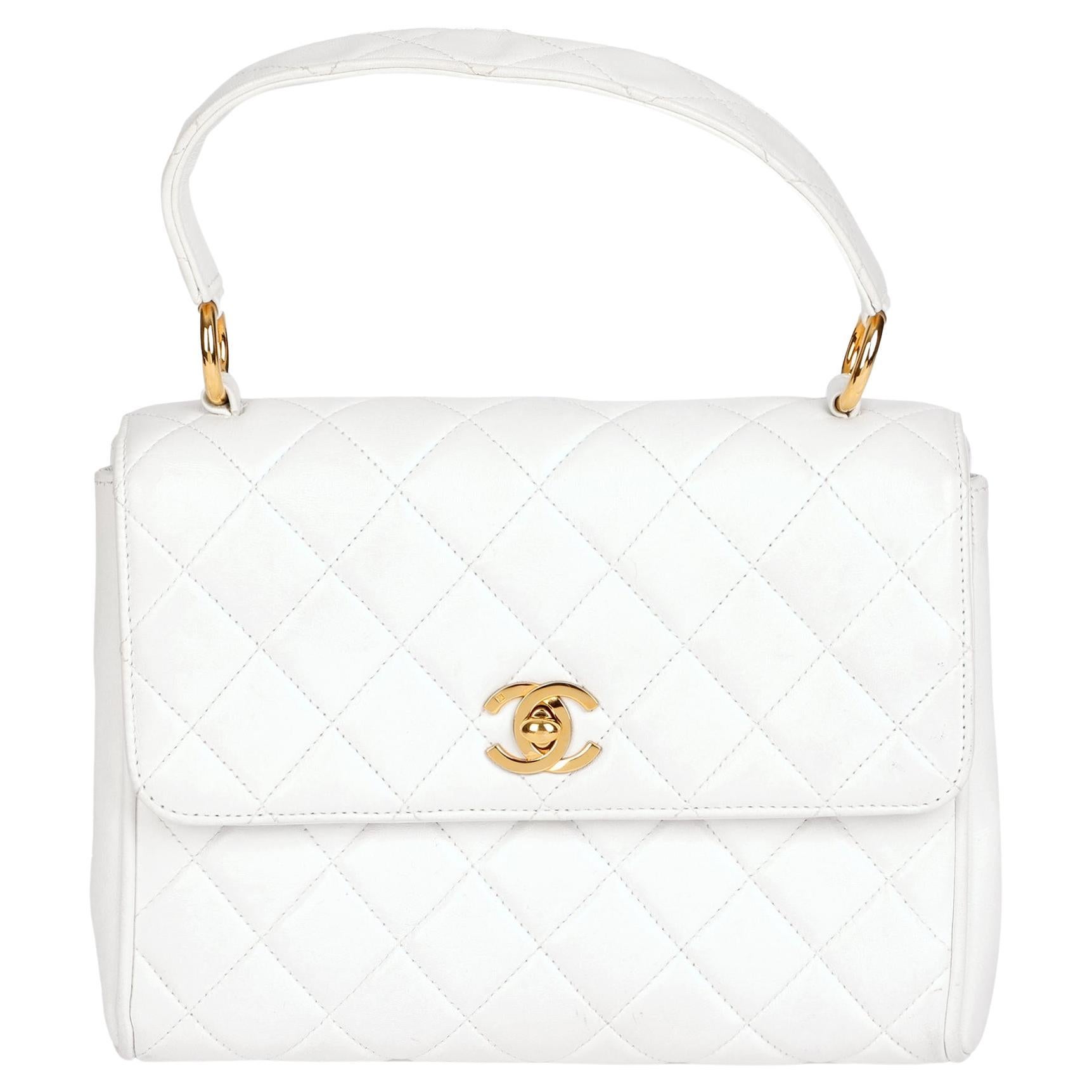 Vintage CHANEL quilted white lamb leather backpack with golden chain s –  eNdApPi ***where you can find your favorite designer  vintages..authentic, affordable, and lovable.