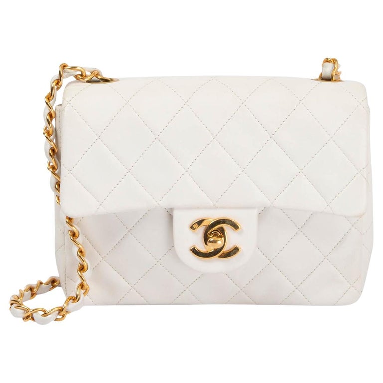 white small chanel bag vintage