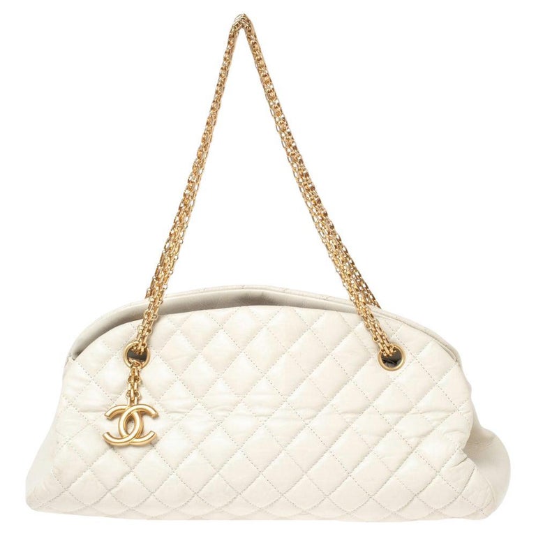Chanel White Quilted Leather Just Mademoiselle Bowling Bag at 1stDibs   pnymademoiselle, pny mademoiselle, chanel just mademoiselle bowling bag