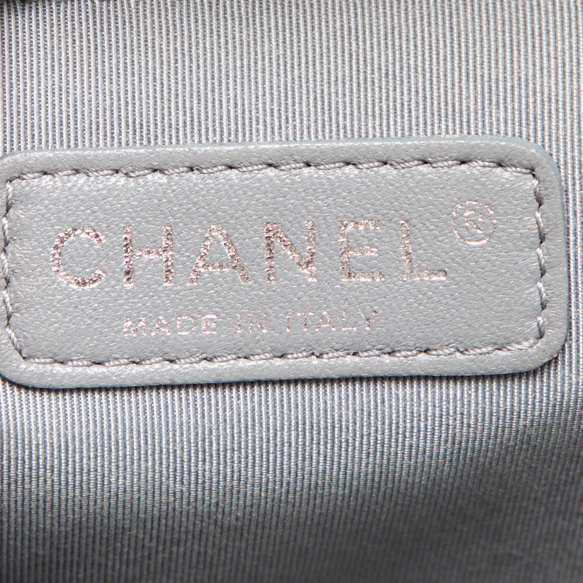 Chanel White Quilted Leather Large Wild Stitch Boy Bag 8
