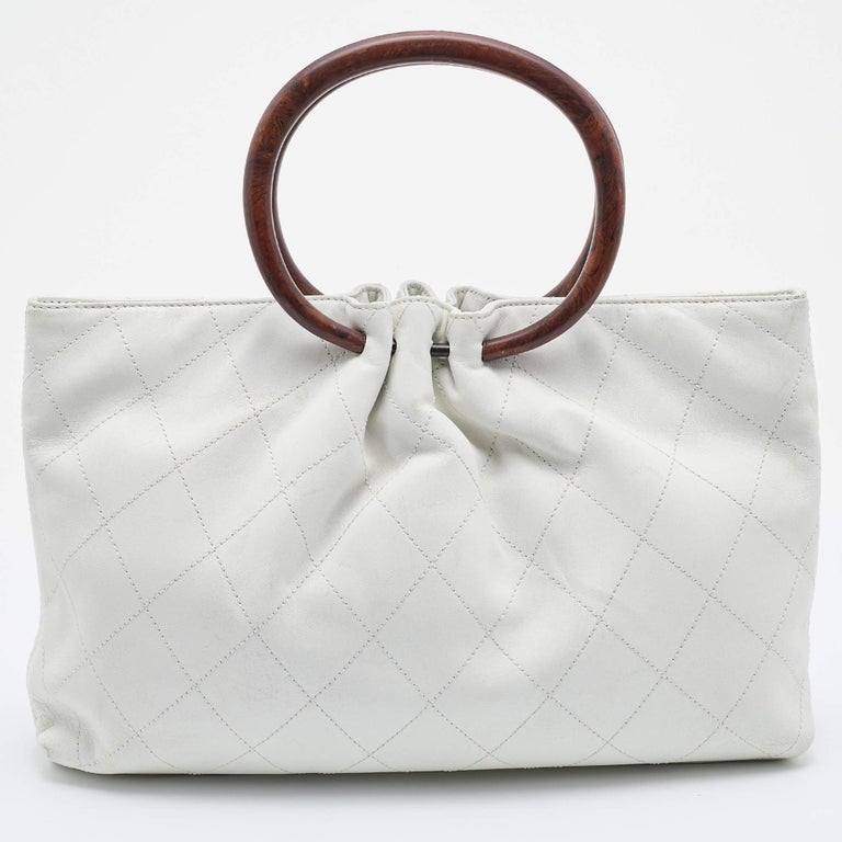 coco quilted  Chanel handbag white, Chanel classic flap bag