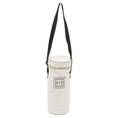 Portabotellas Línea Sport Nylon Acolchado Blanco Chanel