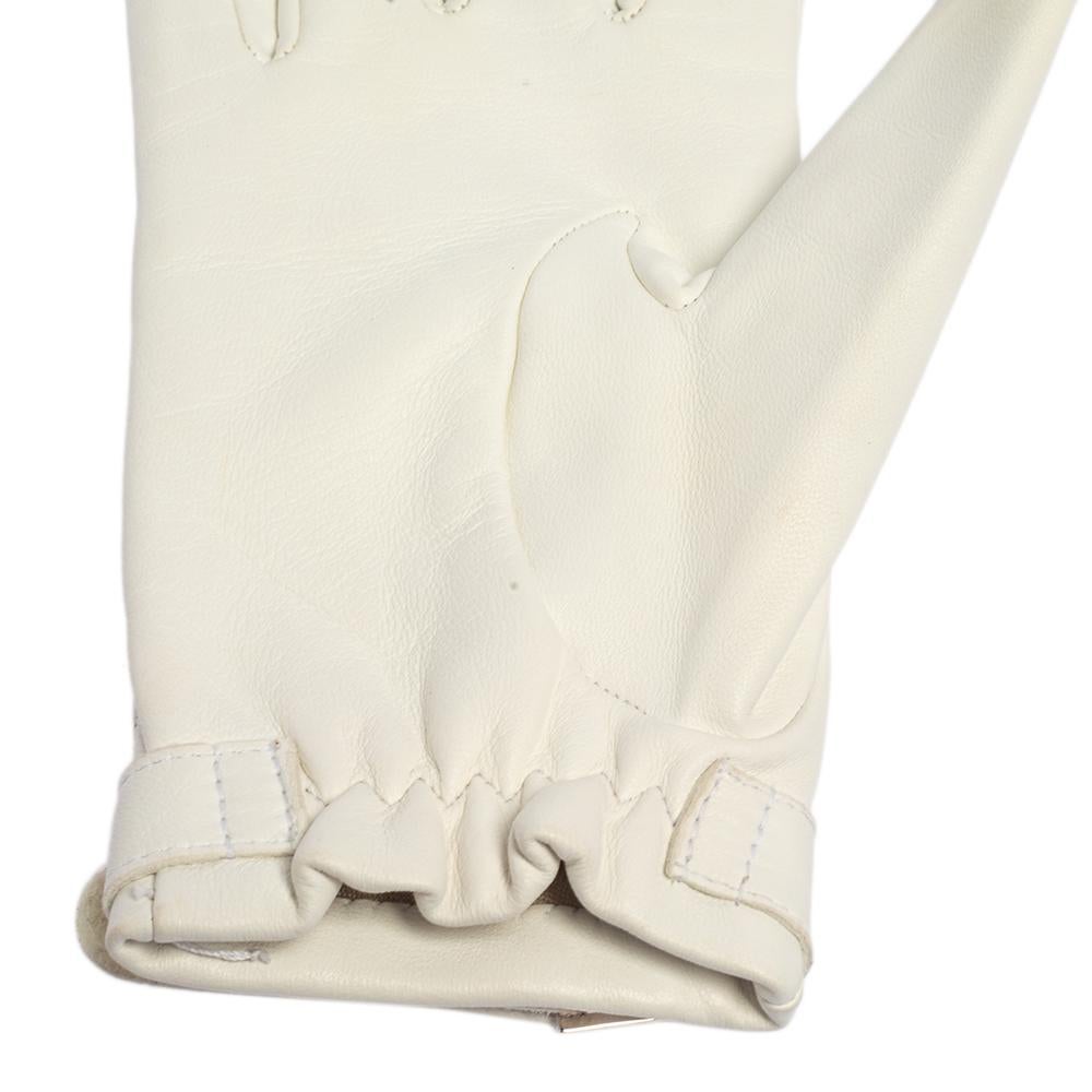chanel gloves white
