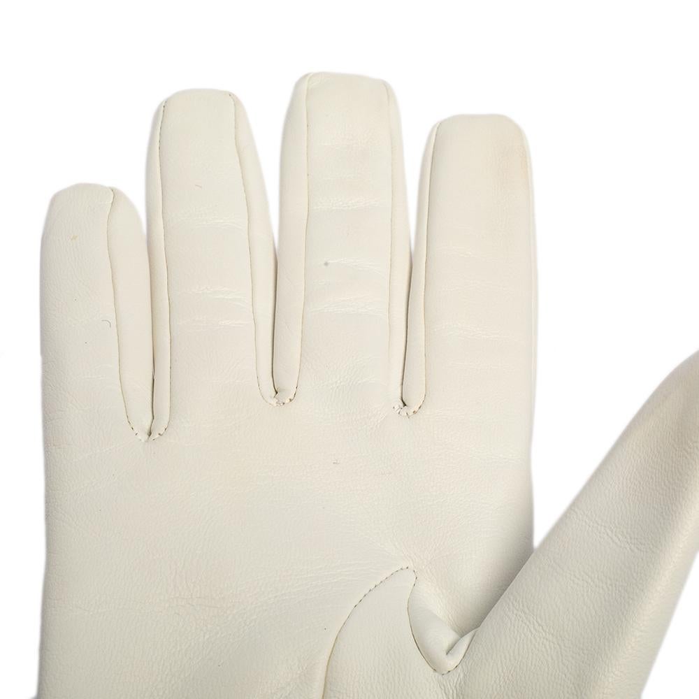 white chanel gloves
