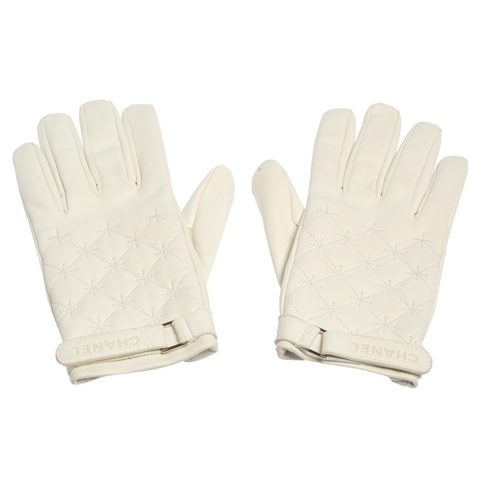 Chanel Pre-owned Striped Fingerless Gloves