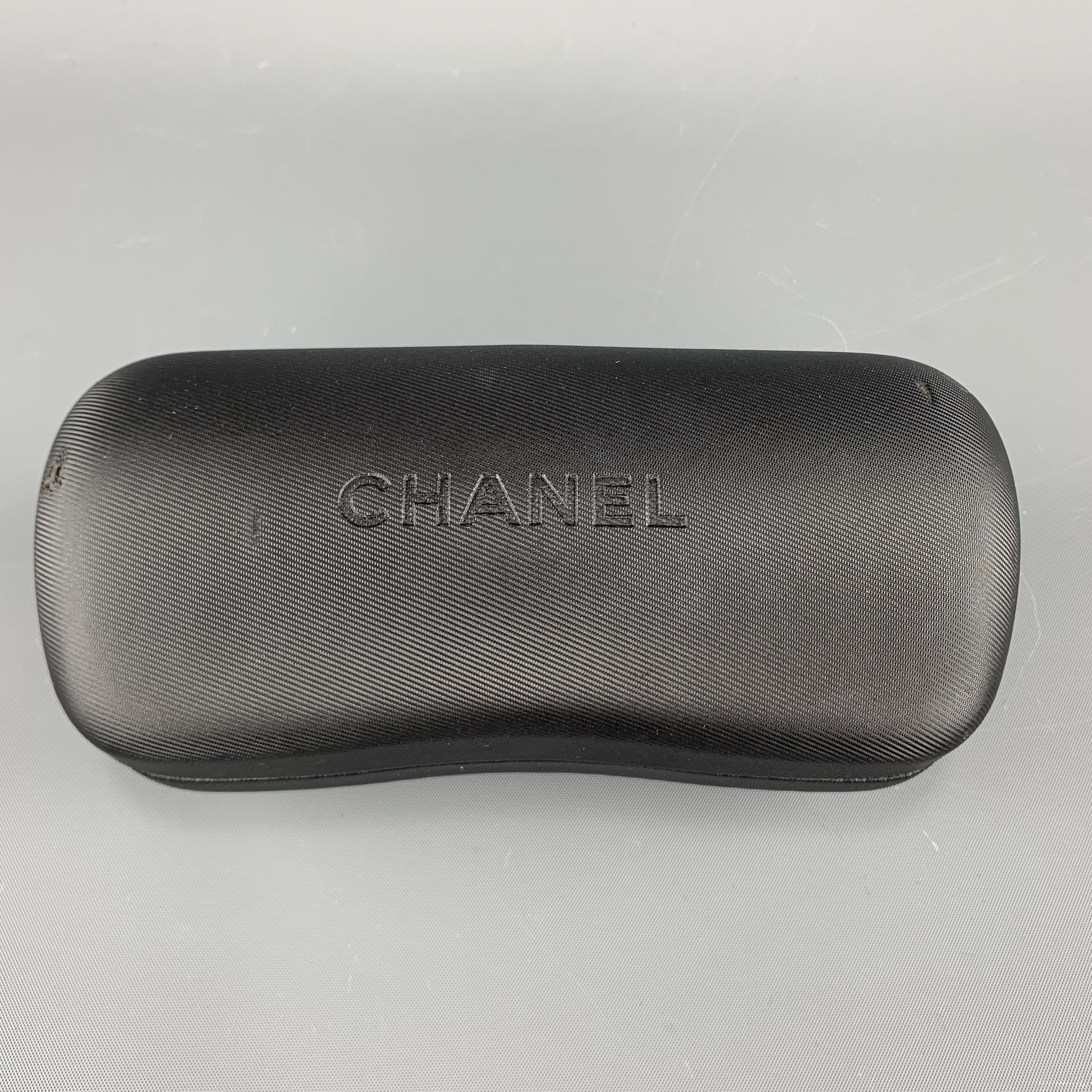 Women's CHANEL White Rectangle Ombre Lens Silver Tone CC 6030 Sunglasses