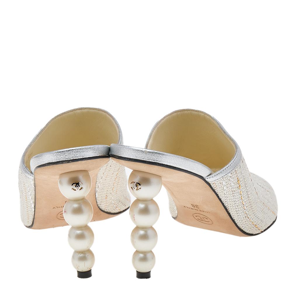 chanel pearl heels