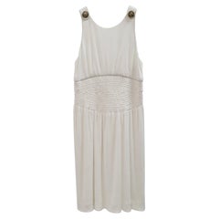 Chanel White Sleeveless Dress