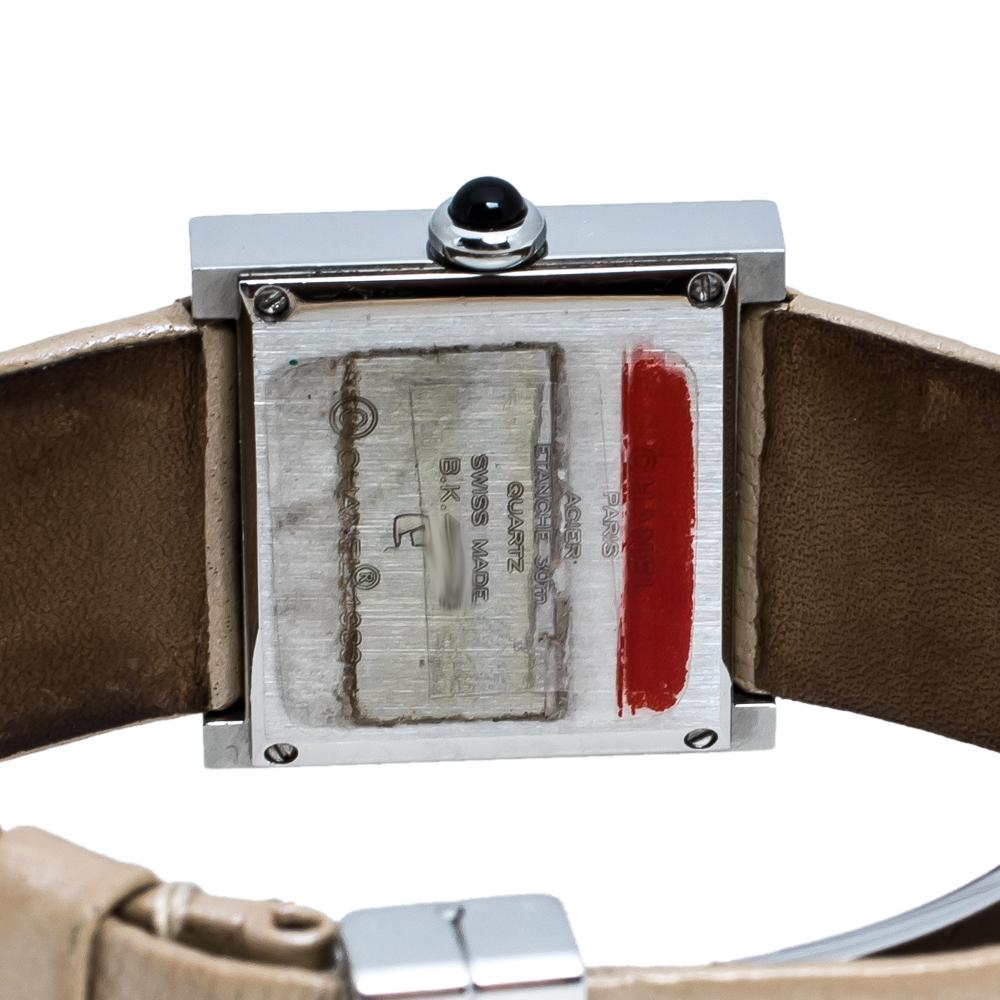 Chanel White Stainless Steel Mademoiselle Women's Wristwatch 22 mm 1
