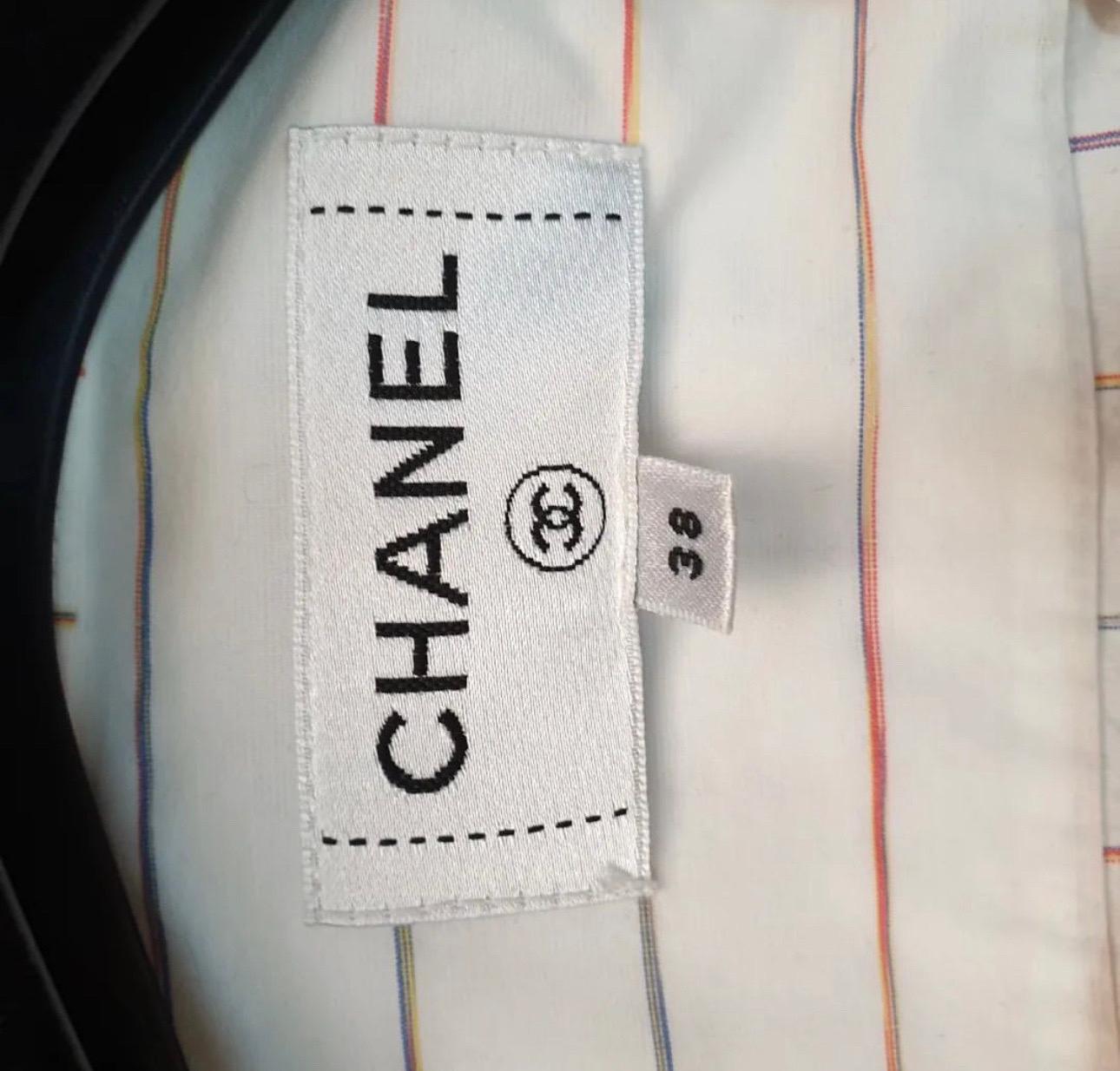 chanel blouse white
