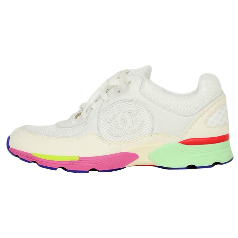 chanel trainers neon