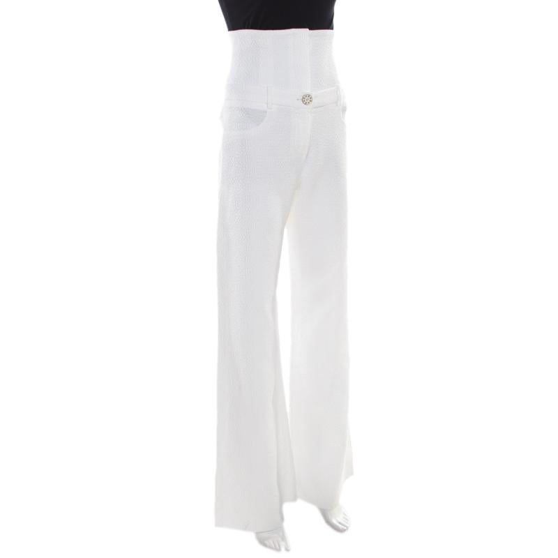 chanel white jeans