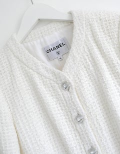 Chanel White Tweed Jacket 23P 2023 Spring-Summer Pre-Collection