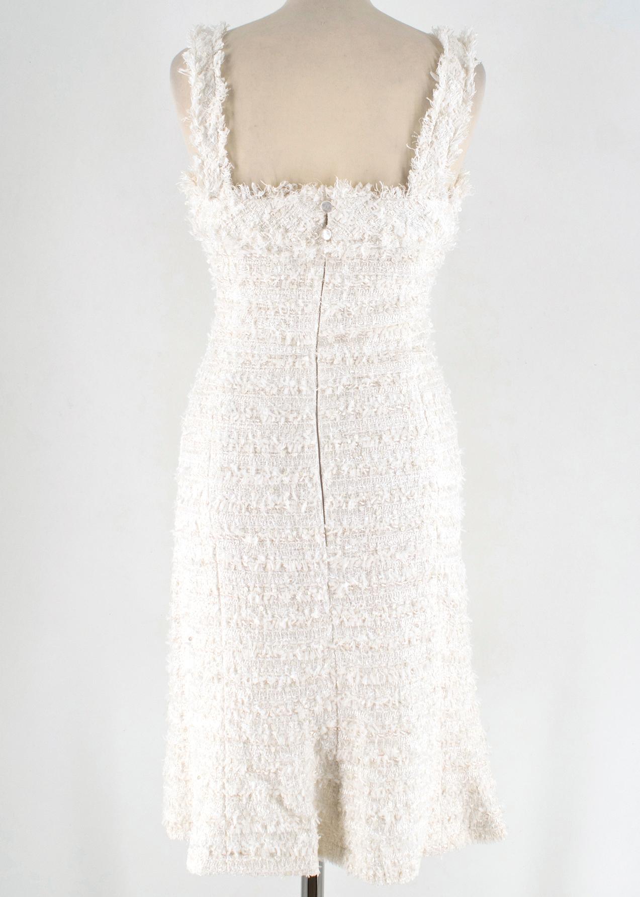 chanel white dress