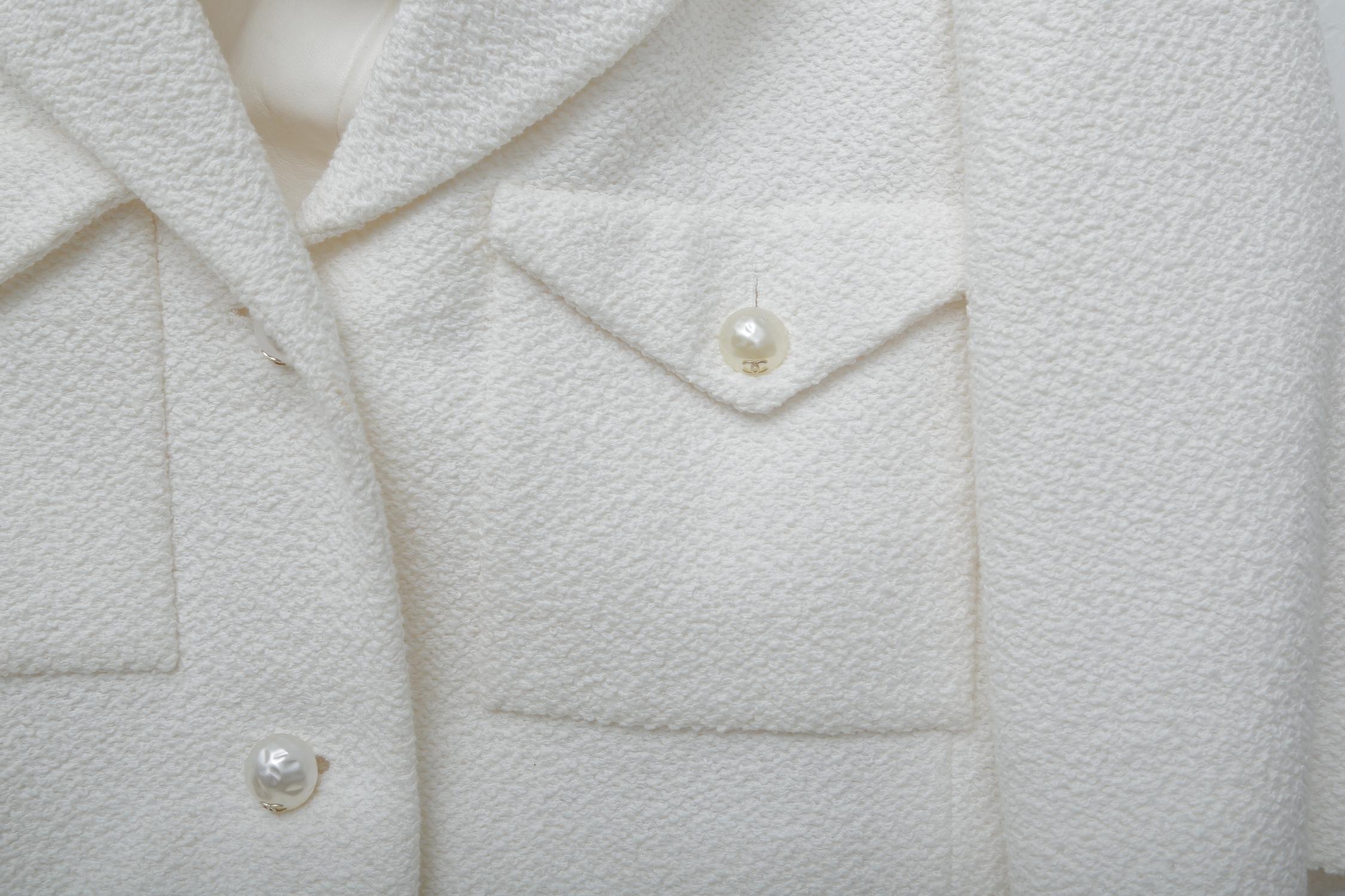 white chanel suit