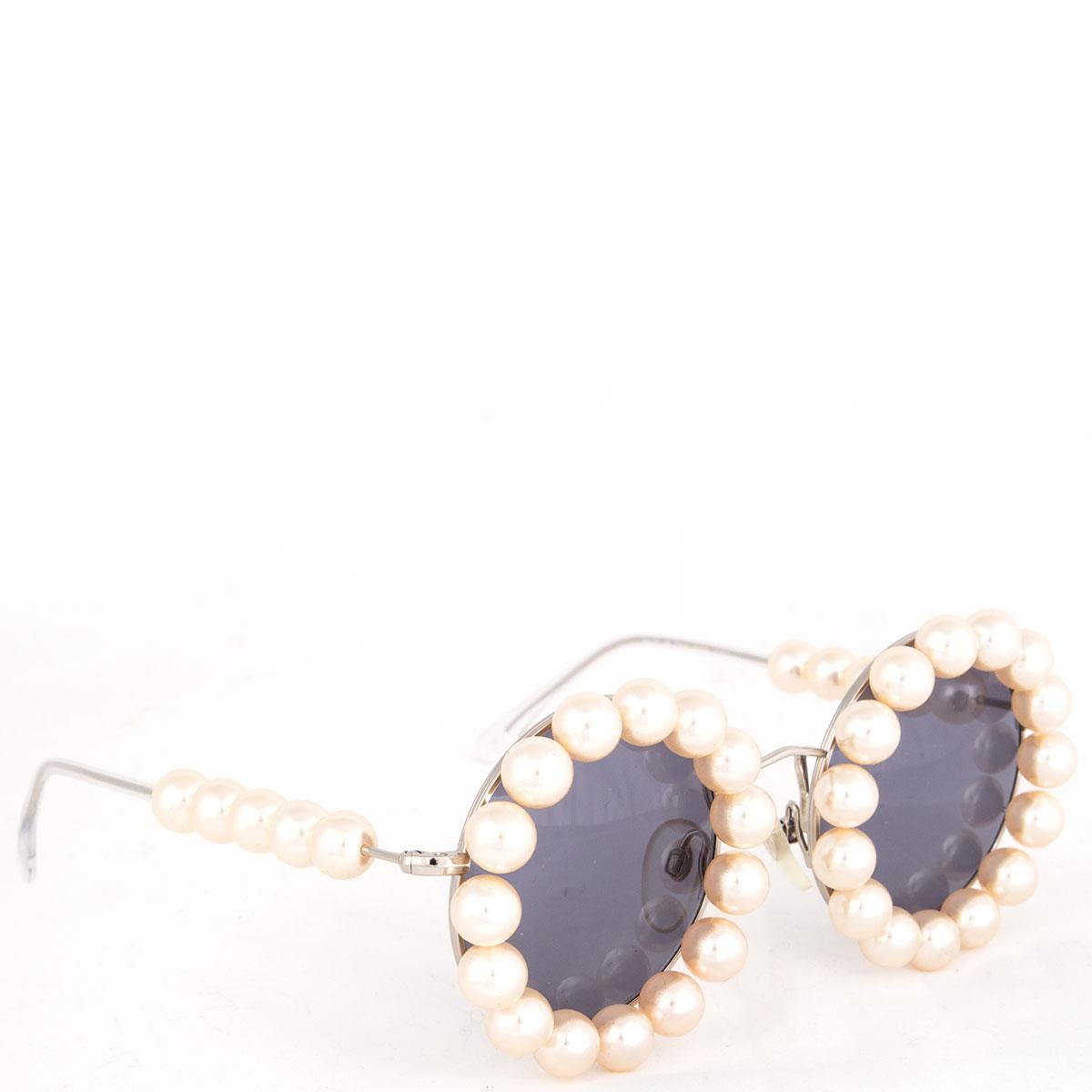 Sought after Y2K rimless pearl Chanel sunglasses. - Depop