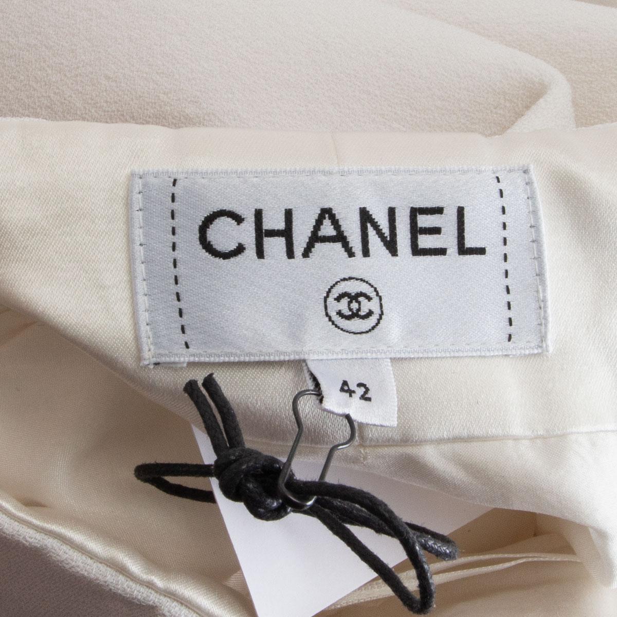 chanel black and white pants