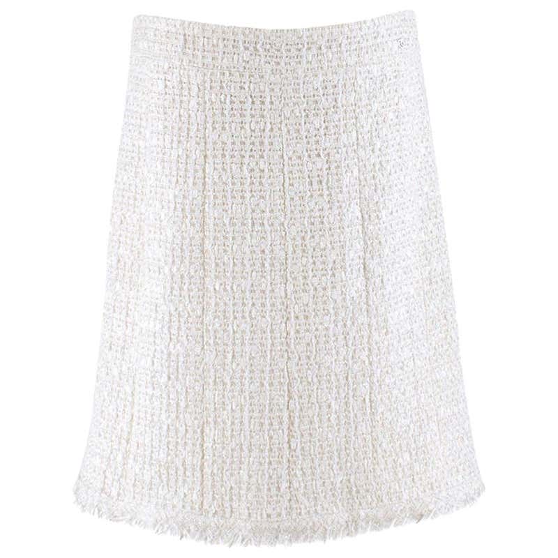 Chanel Quilted Down Apres-Ski Skirt at 1stDibs