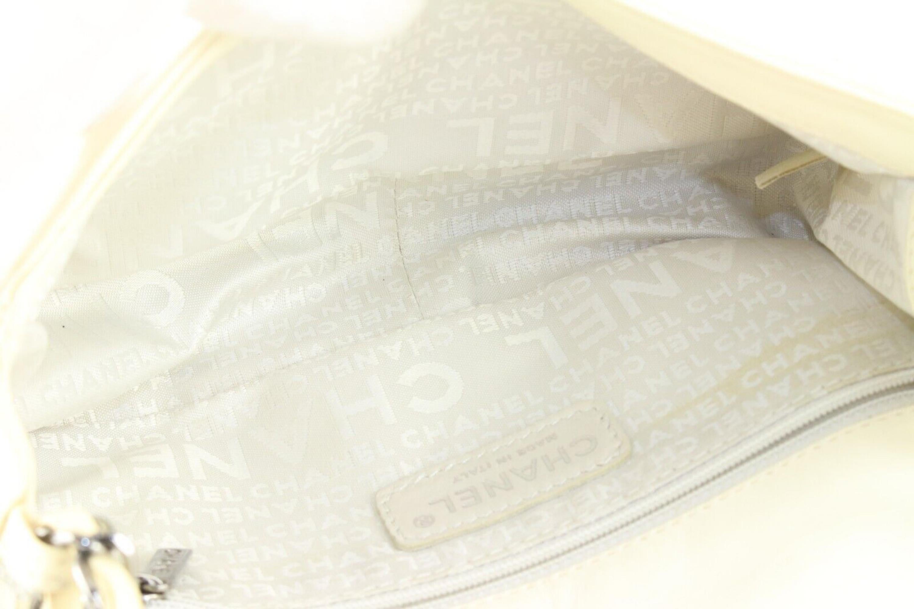 Chanel White x Black Quilted Lambskin Bicolor Kisslock Flap SHW 1CJ0427 4
