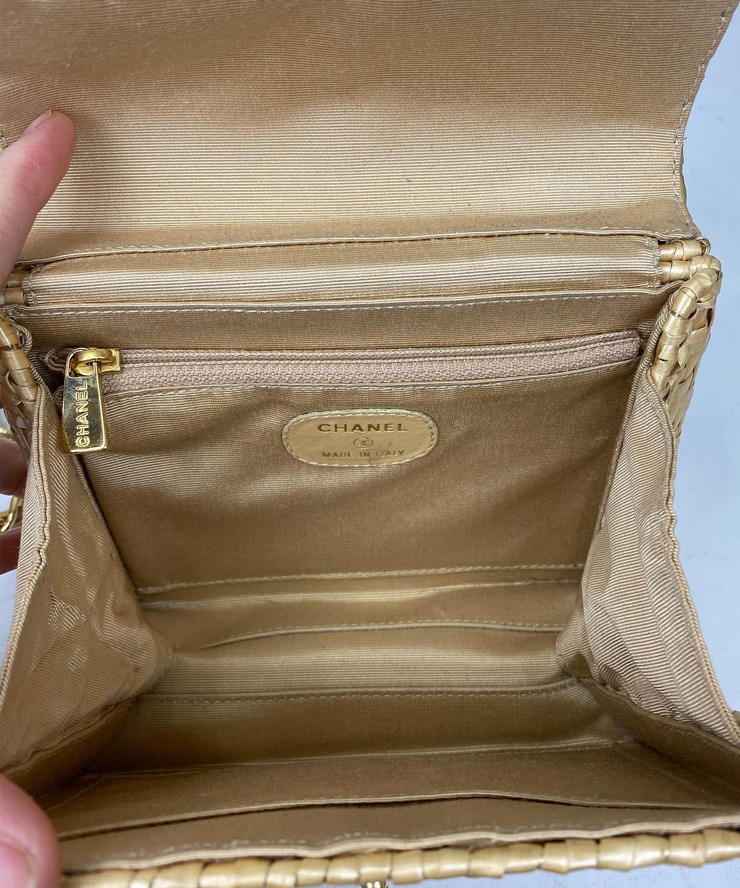 Chanel Wicker Flap Bag 2000-2002  1