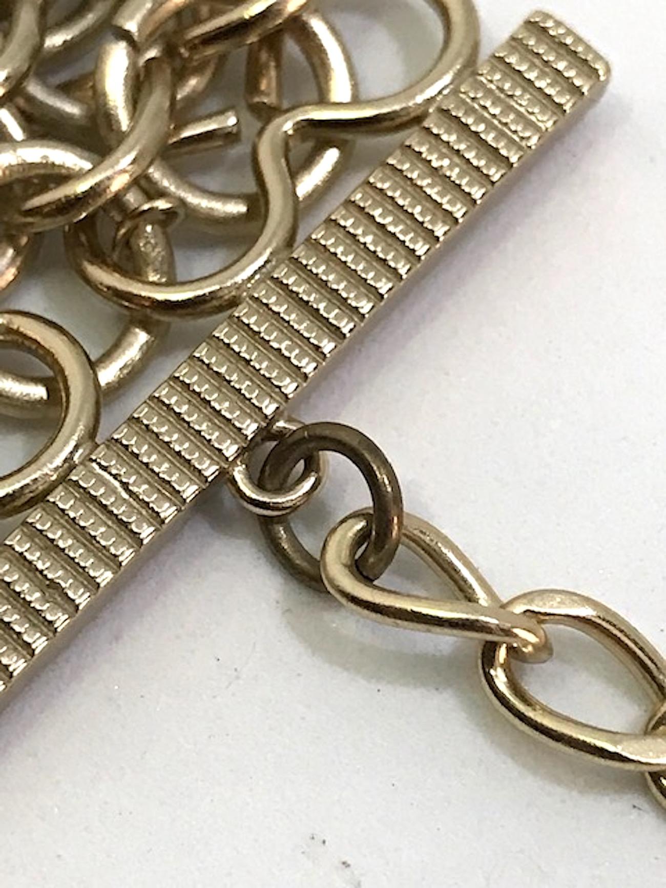 Chanel Wide Chain Link CC Logo Bracelet, 2018 Collection 4