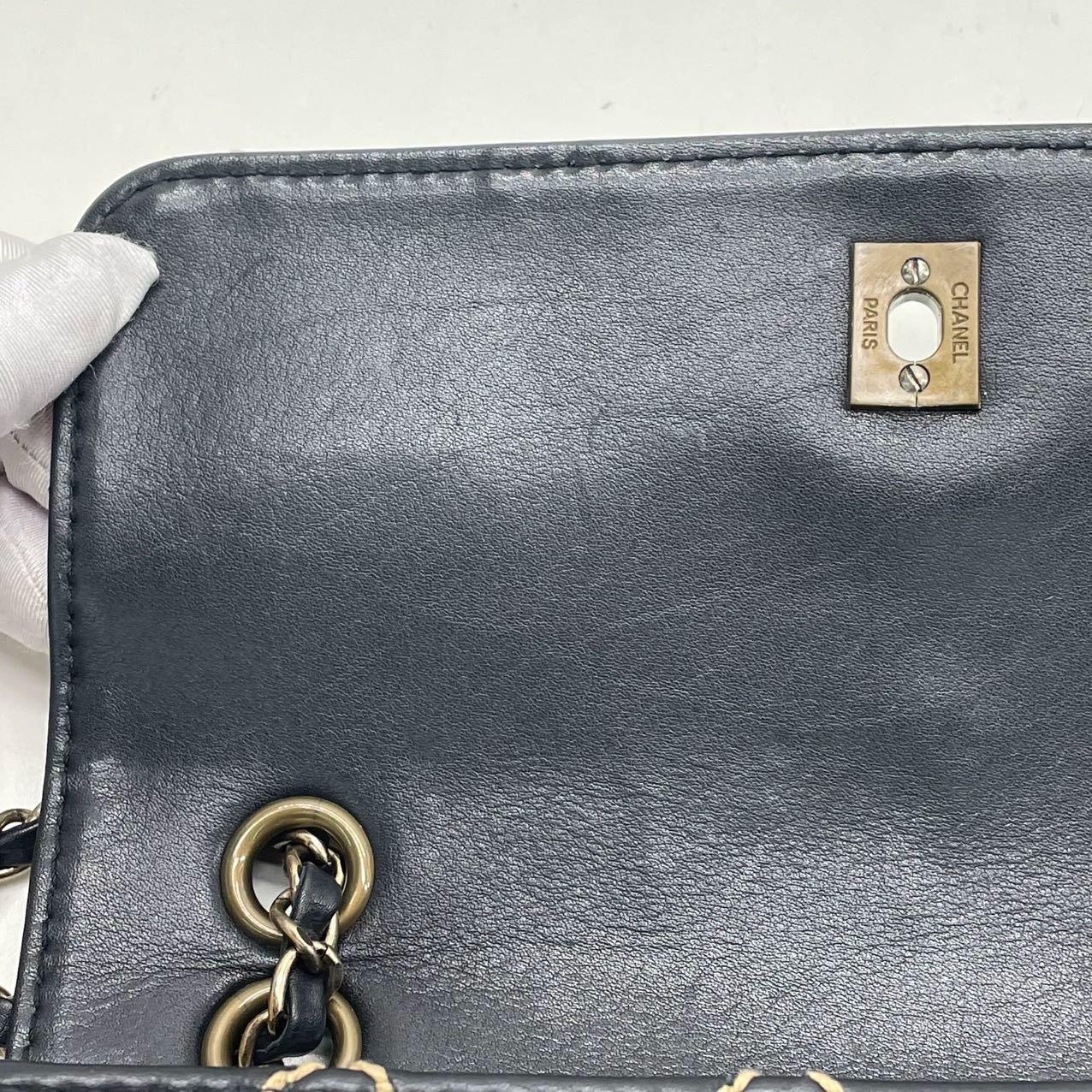 Chanel Wild Stitch Flap Black Leather with Stitching Detail 2000-2002 For Sale 11