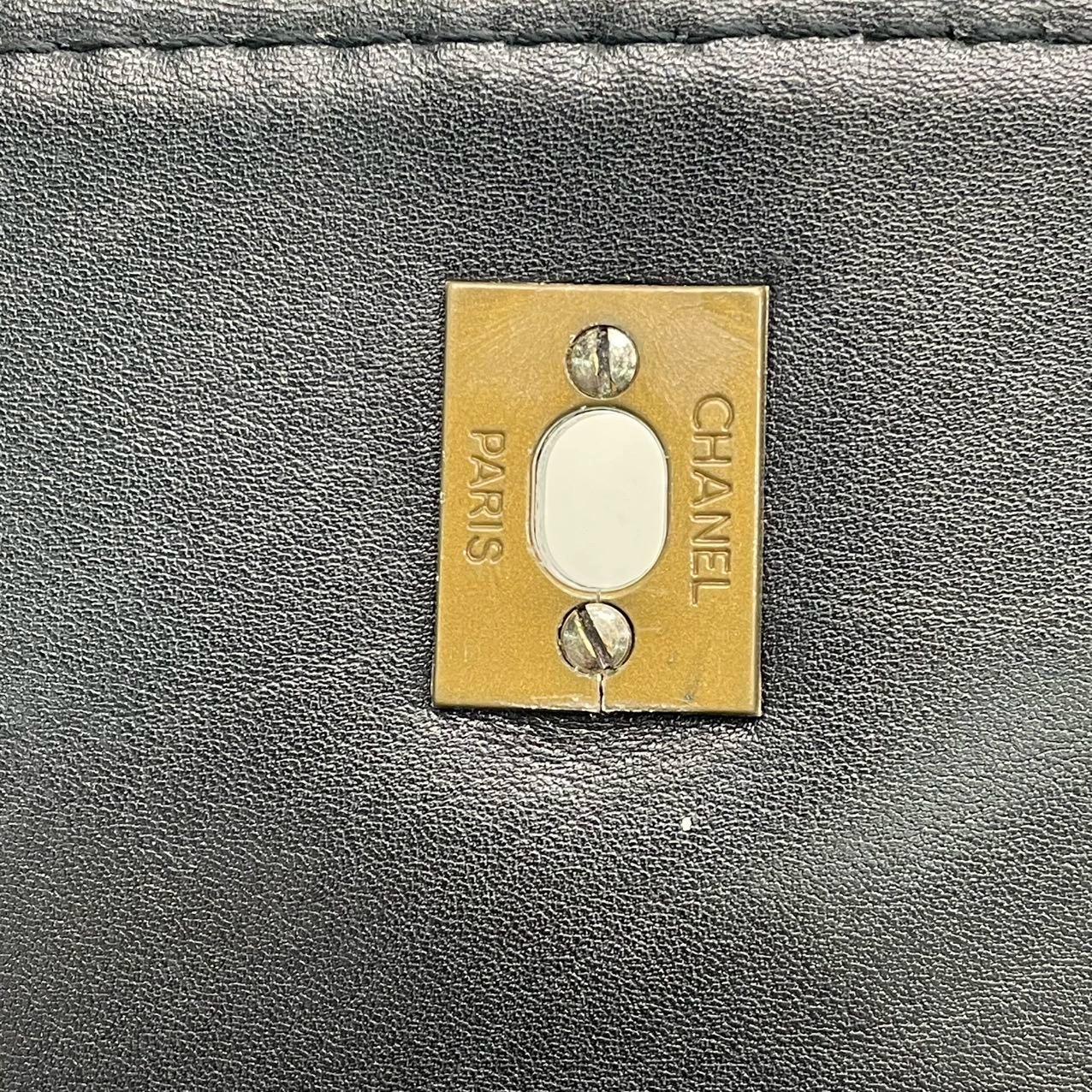 Chanel Wild Stitch Flap Black Leather with Stitching Detail 2000-2002 For Sale 13