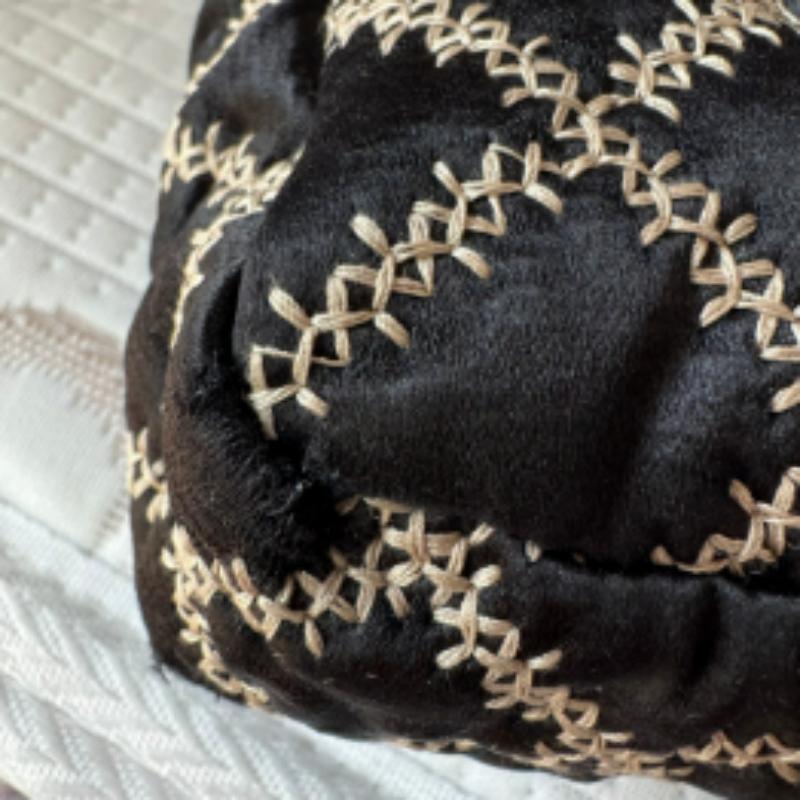 Chanel Wild Stitch Medium Black Silk Flap Bag Gold Hardware, 2009 For Sale 13