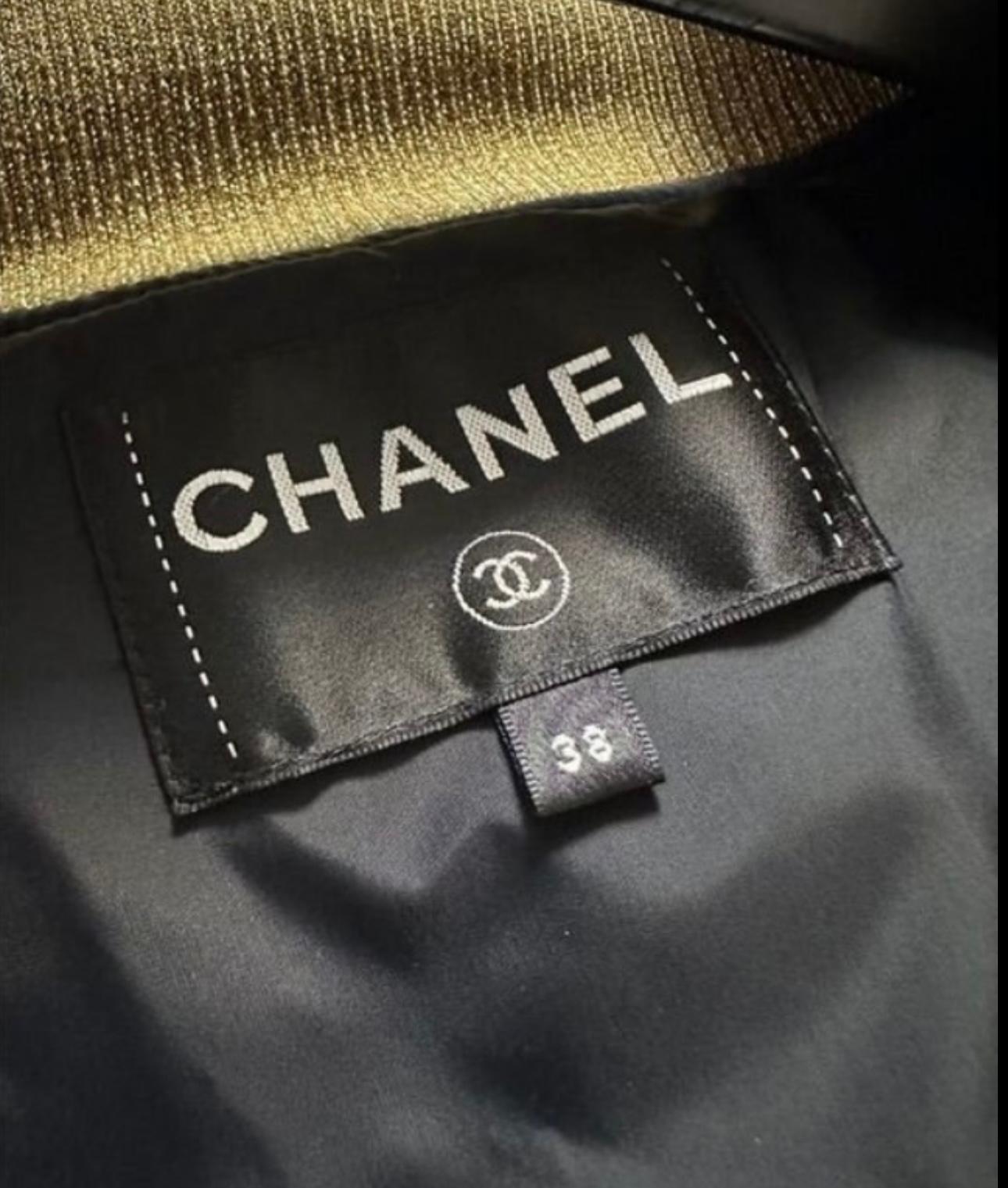 Chanel - Willow Smith - Veste polaire matelassée noire pour la campagne publicitaire en vente 13